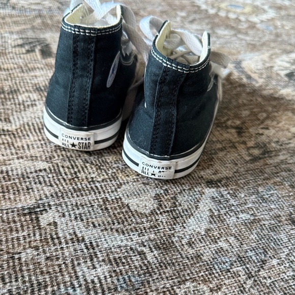 Converse Kids Black and White High-Top Sneakers - Picture 3 of 3